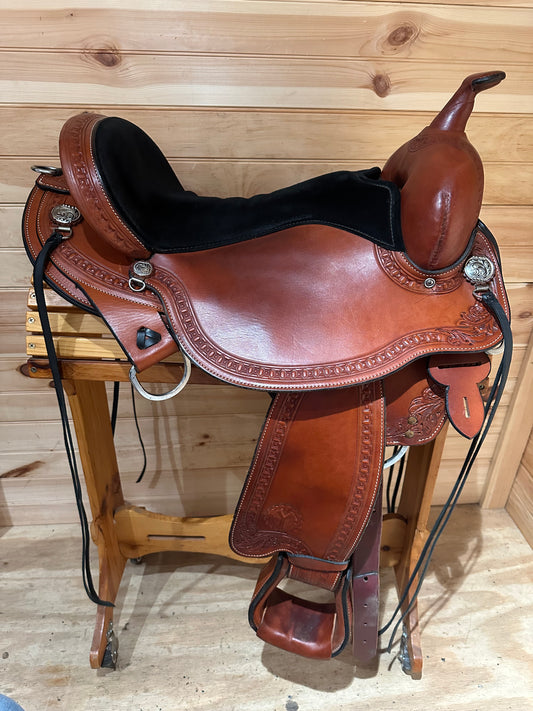 17” Circle Y Sheridan Flex2 Western Trail Saddle Model 1572
