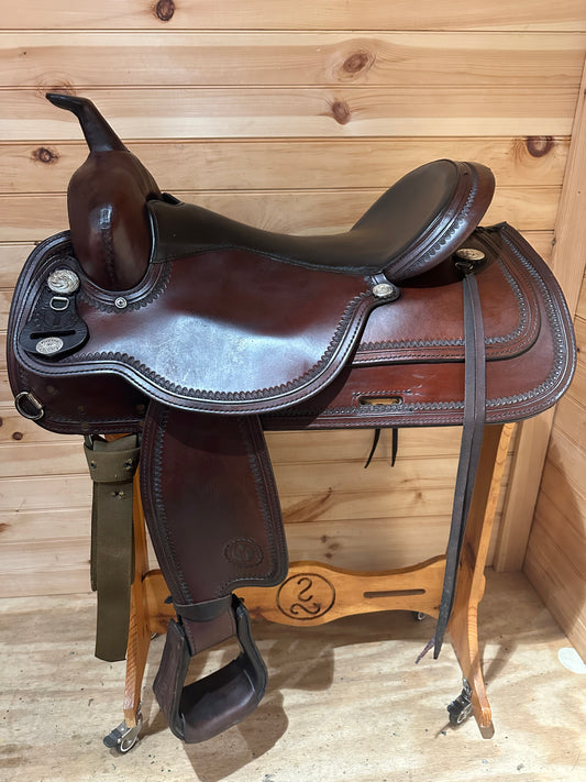 17” Circle Y Topeka Flex-Lite Western Trail Saddle Model 1551