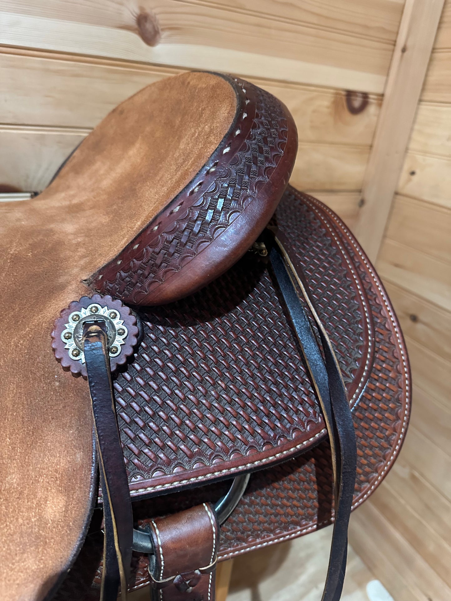 16” Diamond K Saddlery Ranch Roper Western Saddle