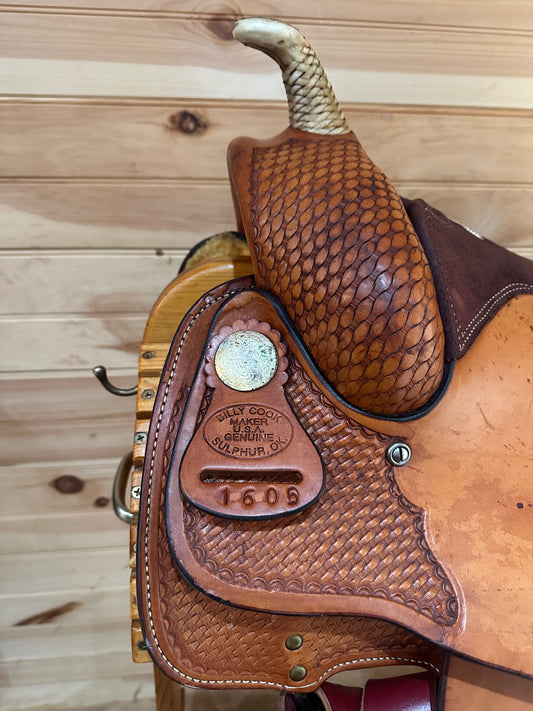 15.5” Billy Cook Maker Reiner Western Saddle Model 1605