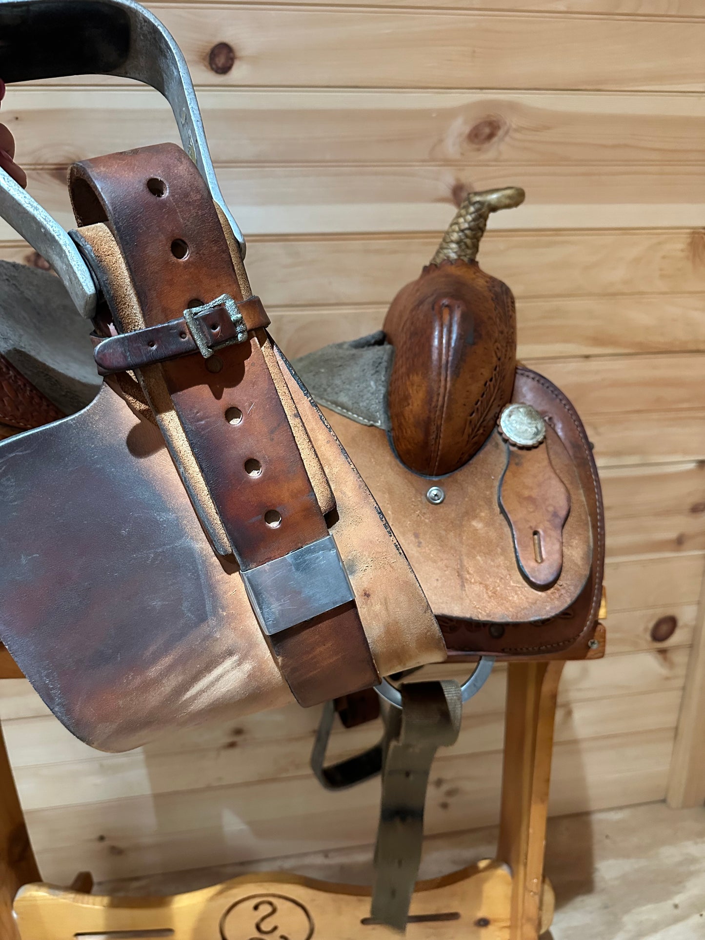 15” Tex Tan Tex-Flex Barrel Racing Western Saddle
