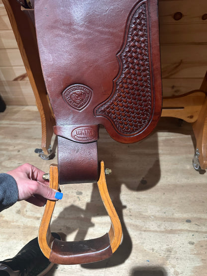 16” Tex Tan Hereford Reining Western Saddle Model 08-1283S6
