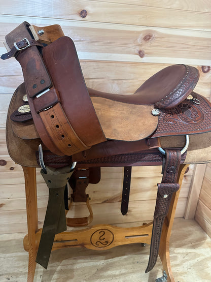 17” Circle Y Cutter Pat Earnheart Western Saddle Model 1345