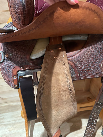 15” Martin Crown C Barrel Racing Saddle Model 4585