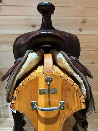 18” Big Horn Lightweight Cordura/Leather Western Trail Saddle Model 180