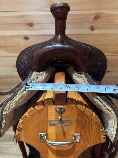 16” Billy Cook Maker Sulphur,OK Western Flat Seat Cutter Western Saddle Model 7538