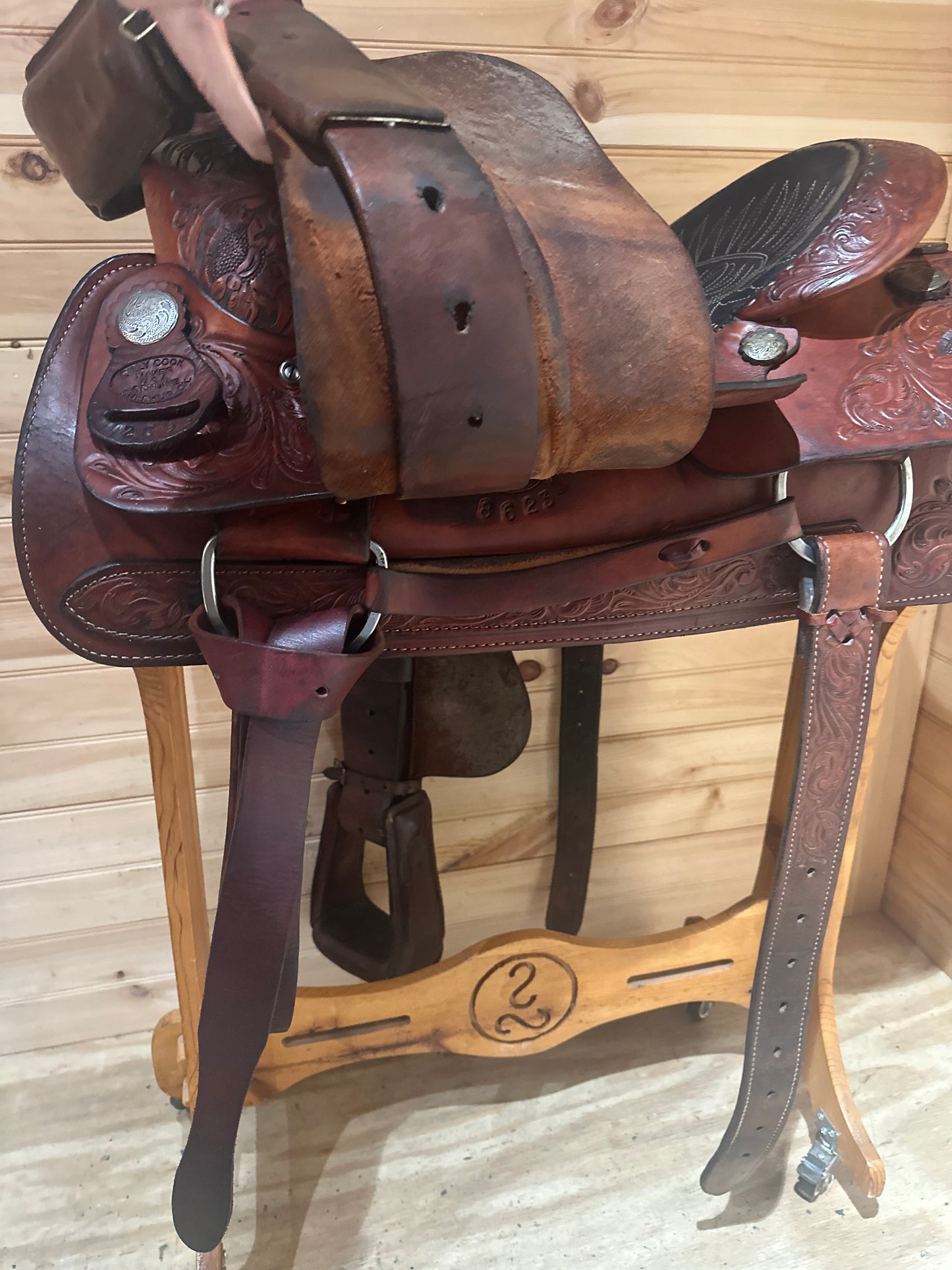 16” Billy Cook Maker Sulphur, OK Roping Western Saddle Model 2093