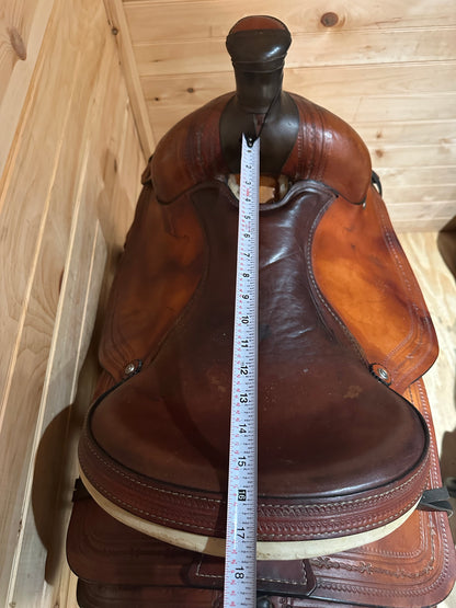 16” VH Saddlery Circle M Roper Western Saddle Model 1635