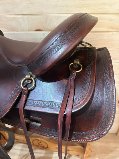 17” Big Horn Deluxe Equi-fit Flex Western Trail Saddle Model 1655