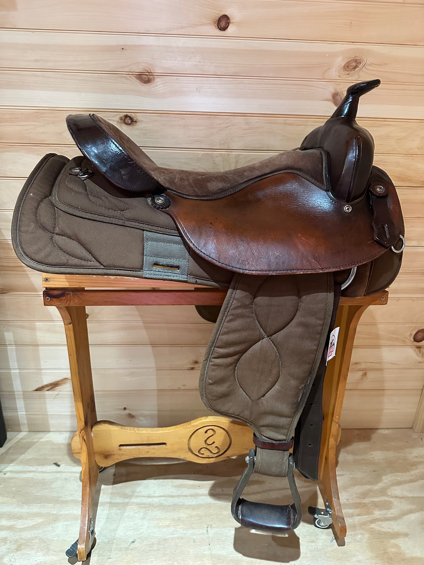 18” Big Horn Lightweight Cordura/Leather Western Trail Saddle Model 180