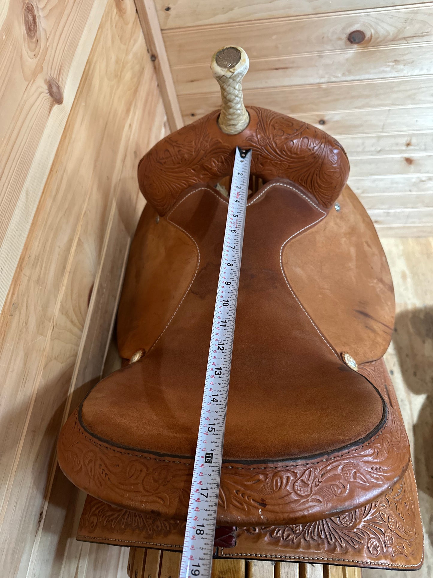 16” Circle Y Proven Barrel Racing Saddle Model 3649