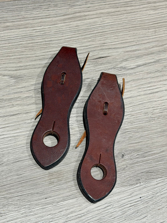 Leather Slobber Straps, Pair