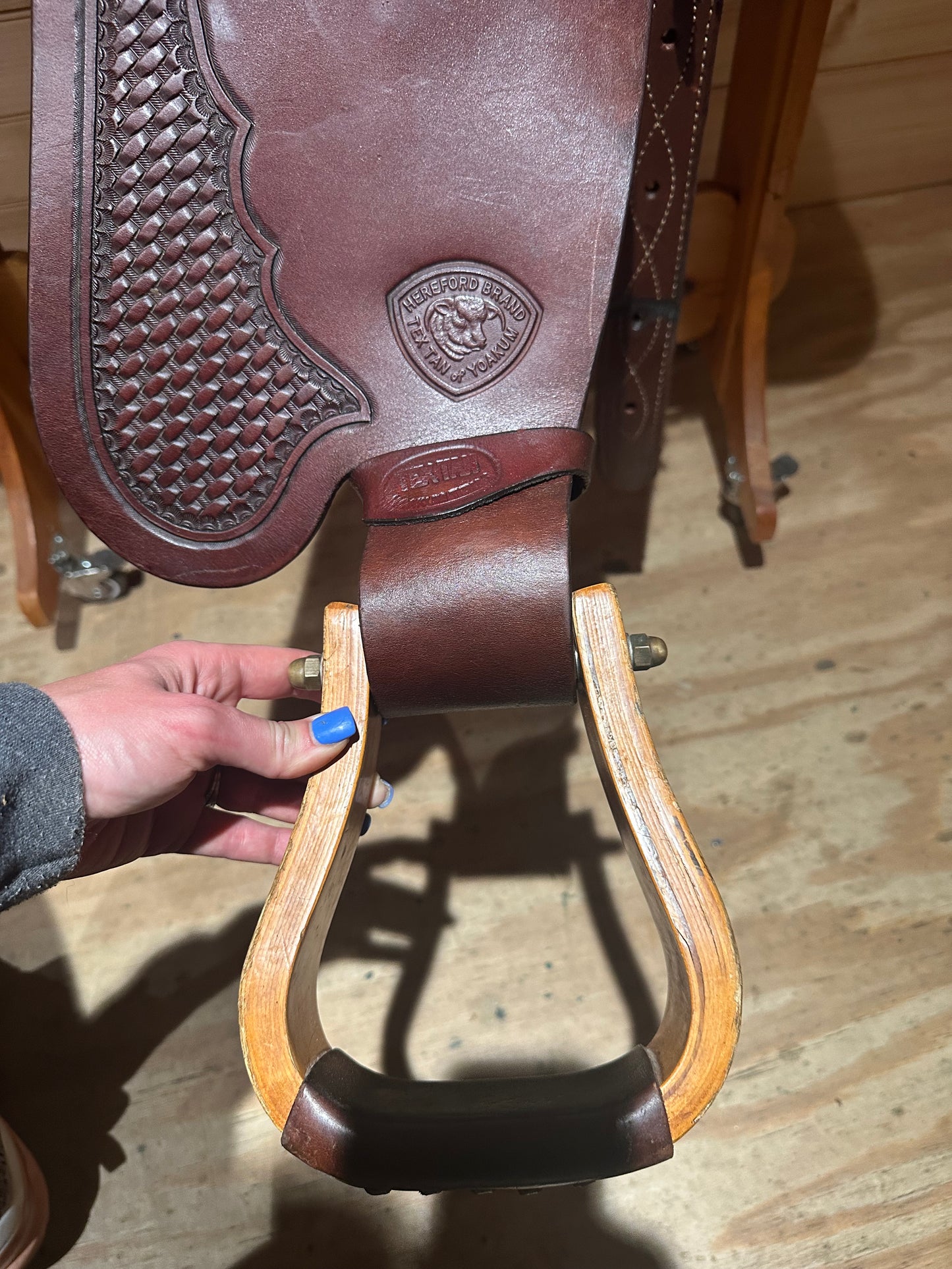 16” Tex Tan Hereford Reining Western Saddle Model 08-1283S6