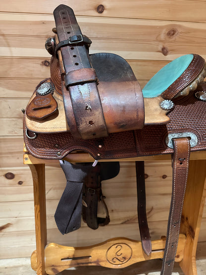 14.5” SRS Saddlery Paul Taylor Barrel Racing Saddle