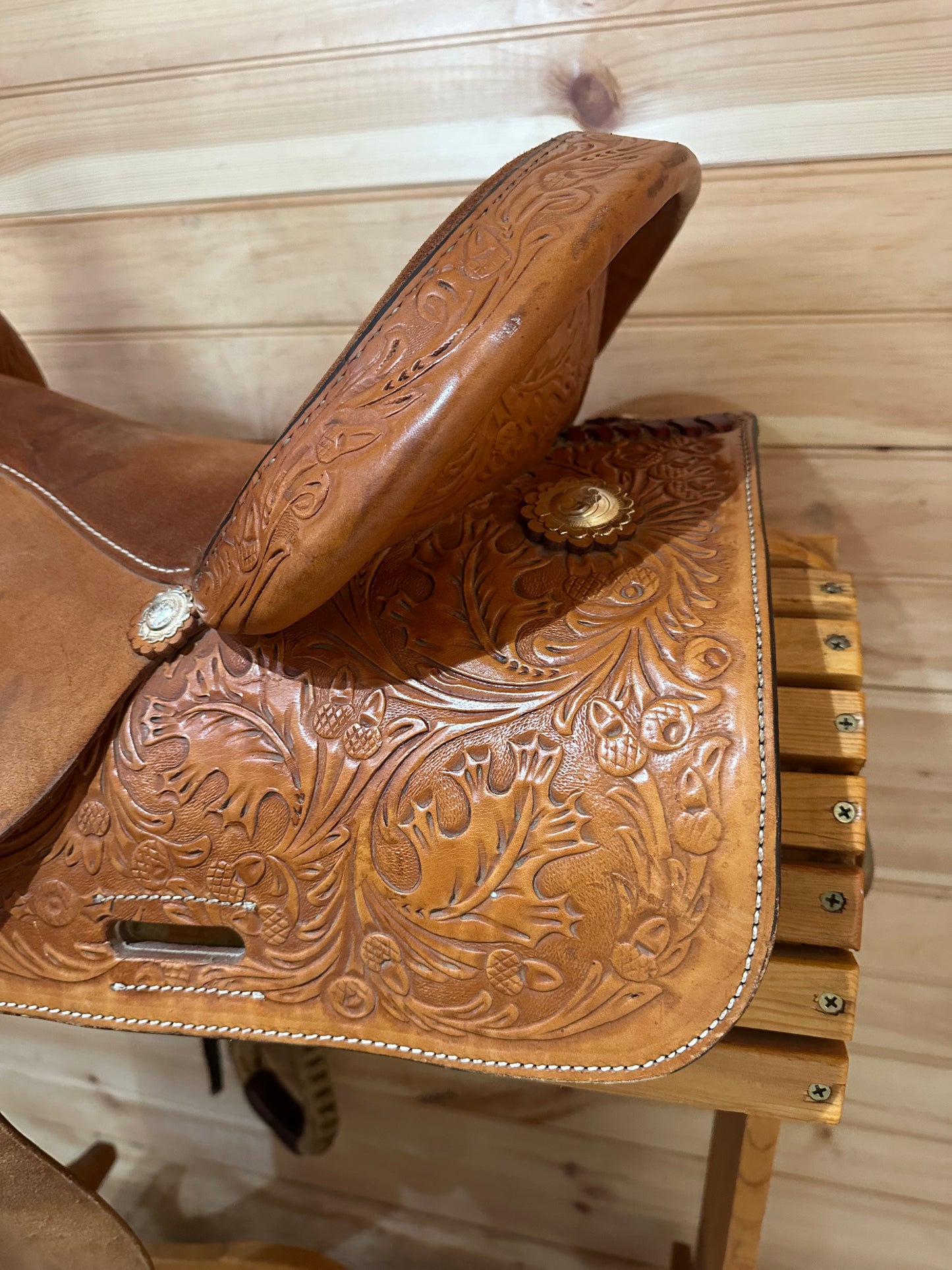 16” Circle Y Proven Barrel Racing Saddle Model 3649