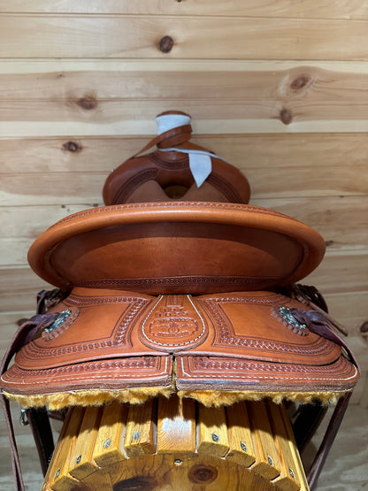 15.5” McCall Lady Pendleton All Around Western Ranch Saddle Model 197 1023