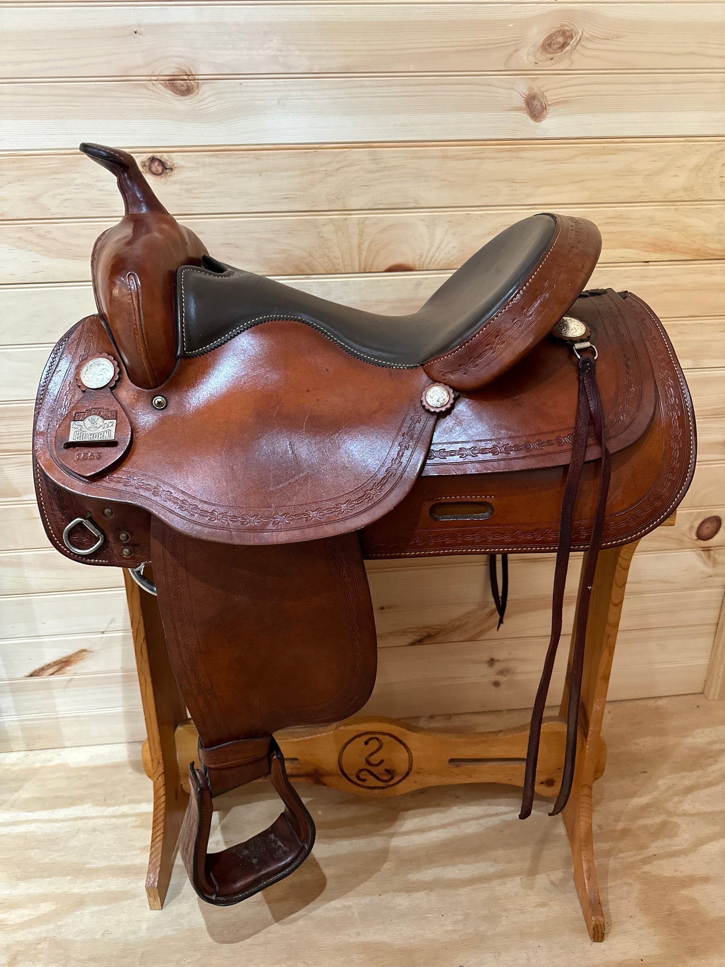 16” Big Horn Flex Western Trail Saddle Model 1653