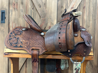 14.5” Reinsman Molly Powell Xtreme Series Barrel Racing Saddle