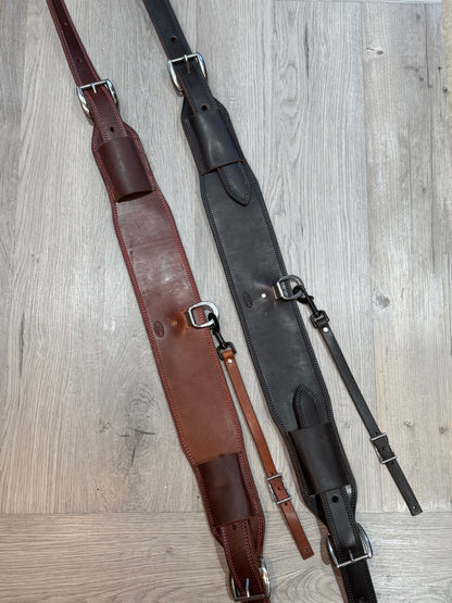 Color Stitch Rear Rigging Back Cinch – Premium Amish Leather by Spur Creek Tack