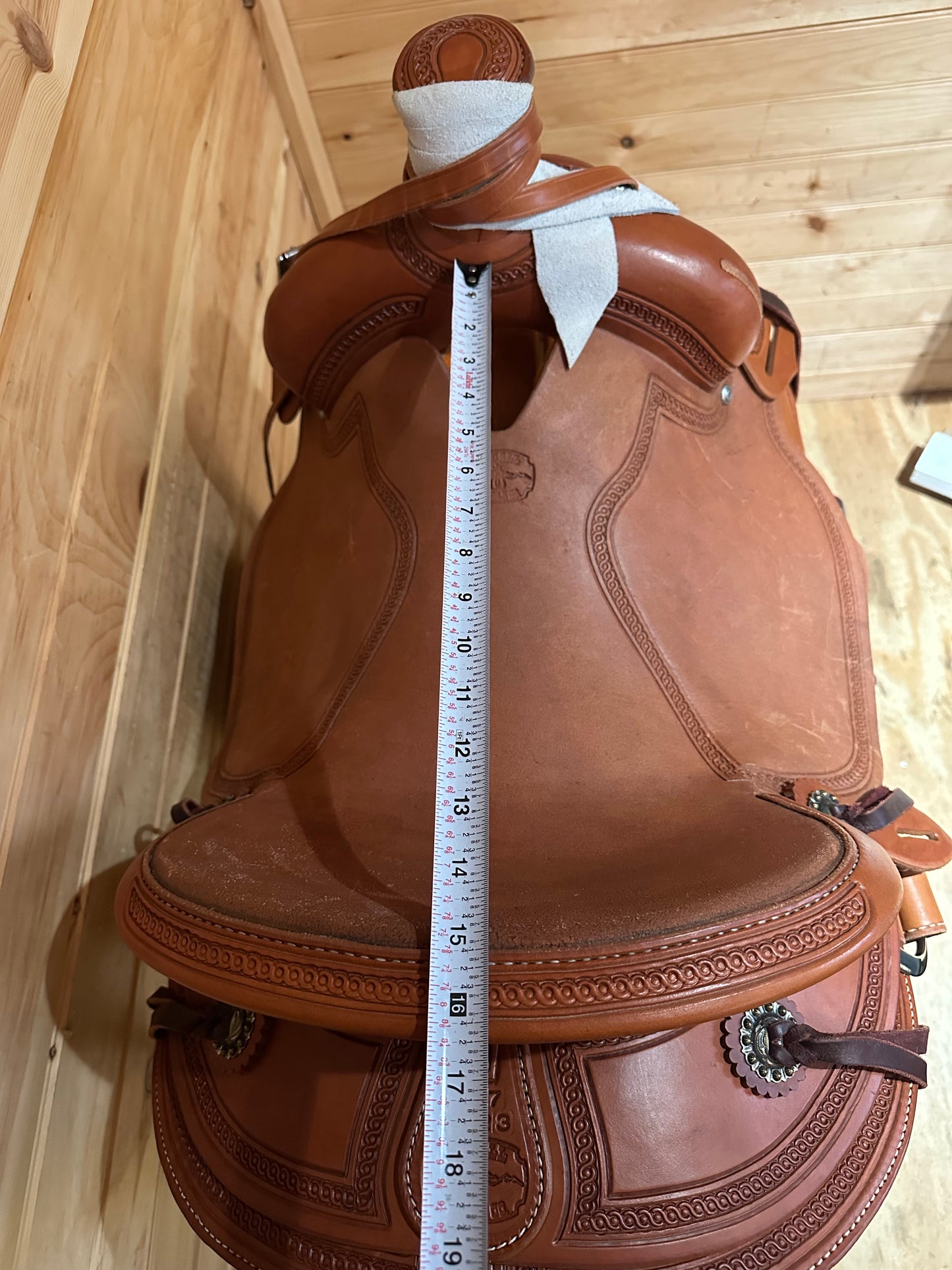 15.5” McCall Lady Pendleton All Around Western Ranch Saddle Model 197 1023