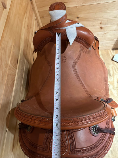 15.5” McCall Lady Pendleton All Around Western Ranch Saddle Model 197 1023