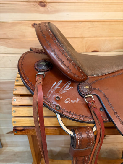 16” Clinton Anderson Aussie Stock Saddle by Martin Saddlery