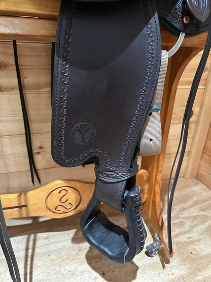 16” Circle Y Sunflower Flex2 Western Trail Saddle Model 1682 (2024)