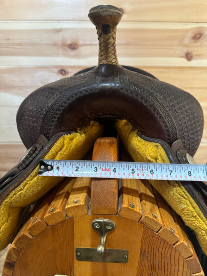 15” Billy Cook Maker Half Breed Waffle Barrel Racing Saddle Model 1907 Sulphur OK