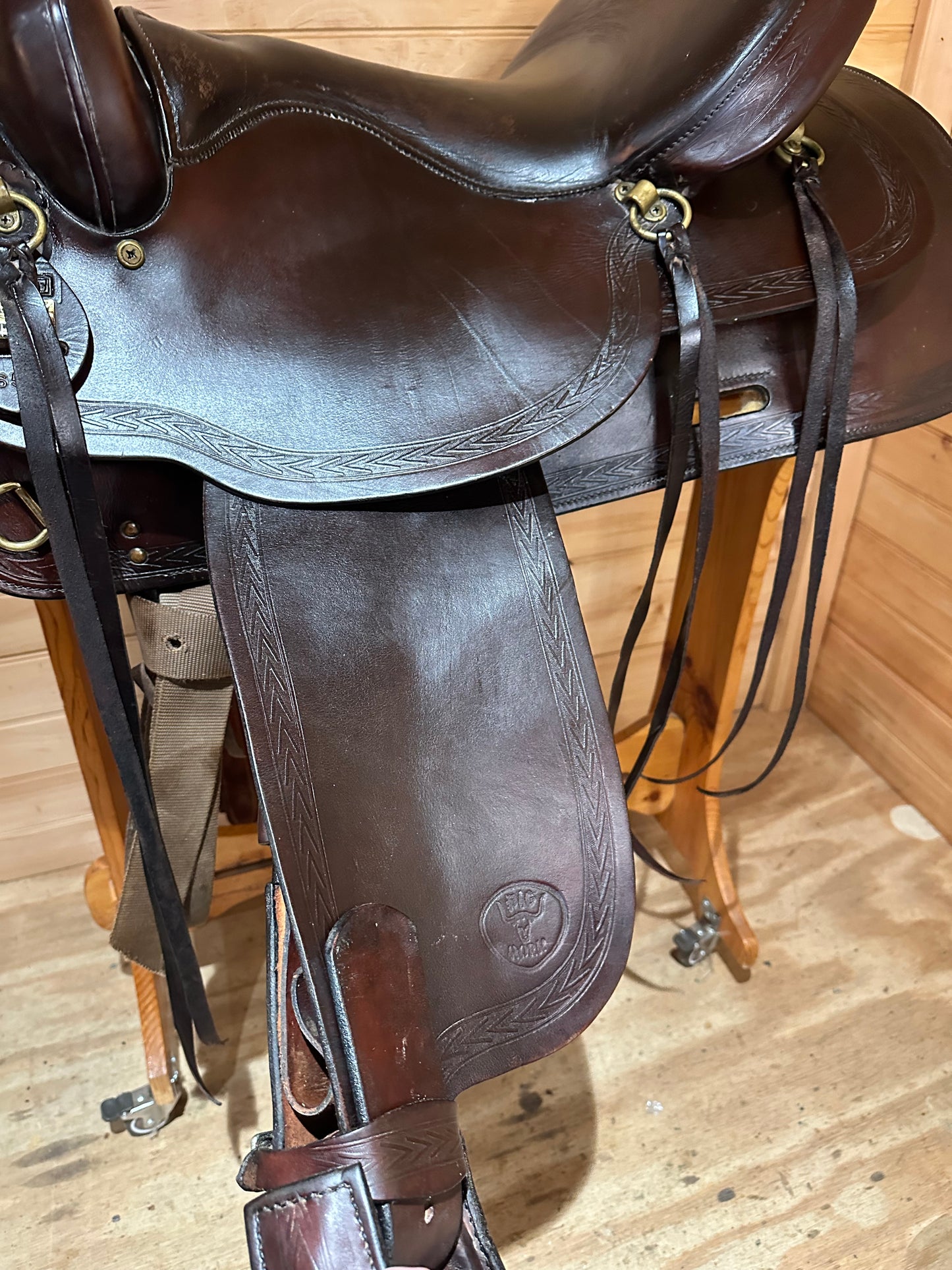 17” Big Horn Double Comfort Equi-fit Flex Western Trail Saddle Model 1658