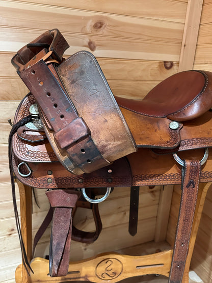 16” Circle Y Team Penner Western saddle model 2633