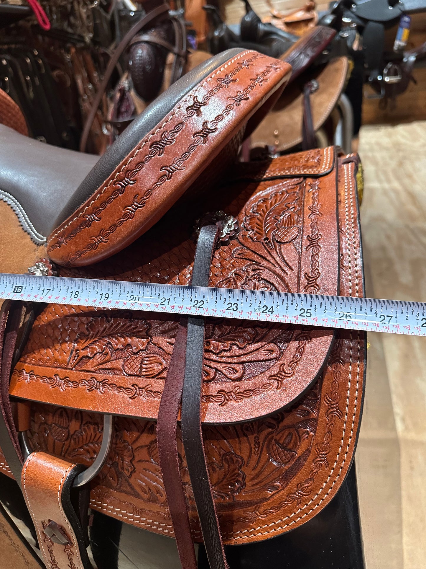 15”, 16”, 17” Silver Royal Round Rock All Around Western Saddle