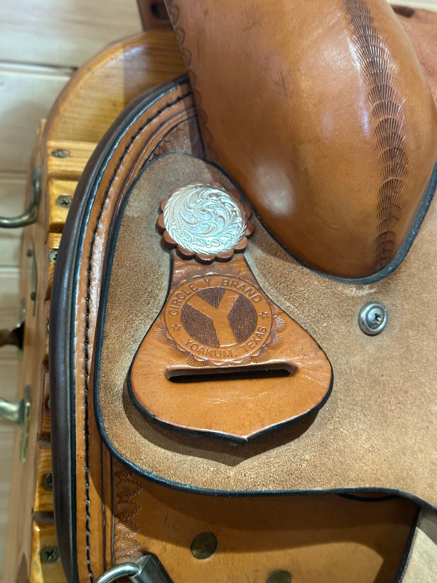 14” Circle Y Flex-Lite Barrel Racing Mounted Shooting Western Saddle Model 1540