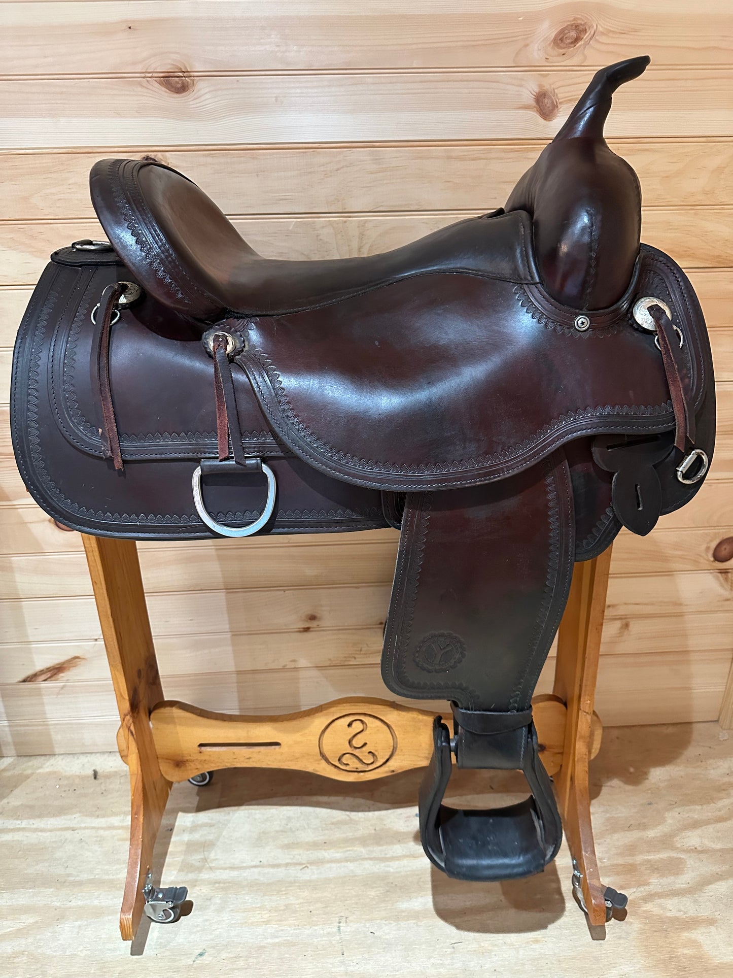 16” Circle Y Topeka Flex-Lite Western Trail Saddle Model 1651