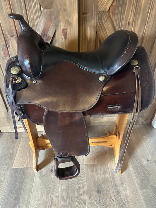 16” Tex-Flex Tex Tan Hereford Western Trail Saddle Model 08tf417-6