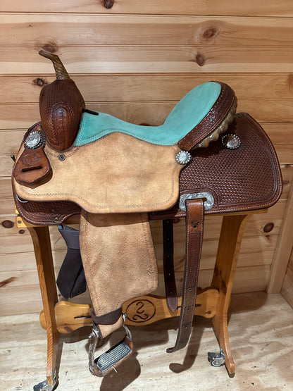 14.5” SRS Saddlery Paul Taylor Barrel Racing Saddle
