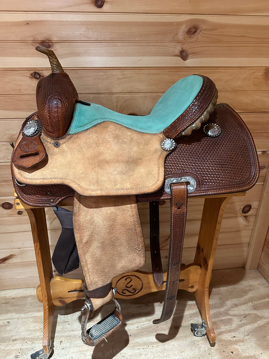 14.5” SRS Saddlery Paul Taylor Barrel Racing Saddle