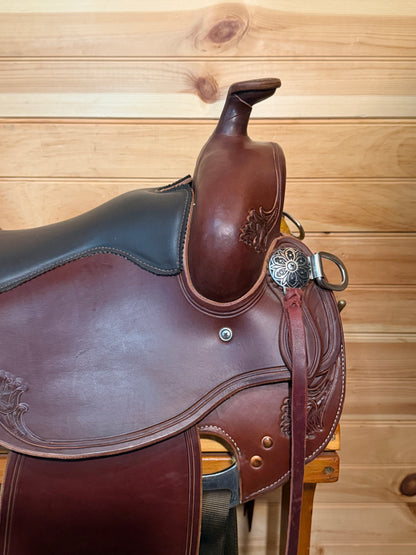15.5” RW Bowman Will Rogers Model Western Trail Saddle