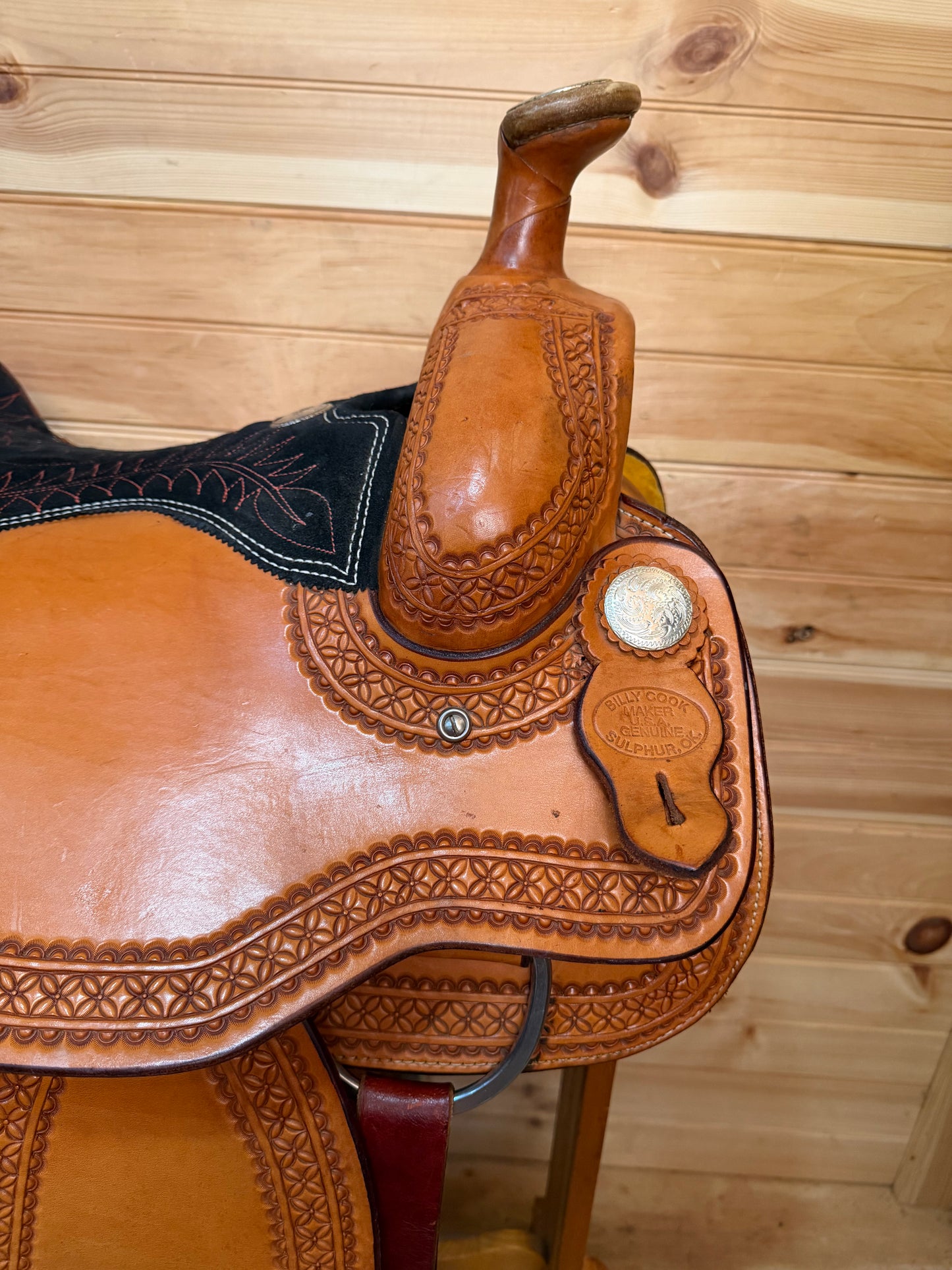 16” Billy Cook Maker Team Roper Sulphur, OK Western Saddle 2122