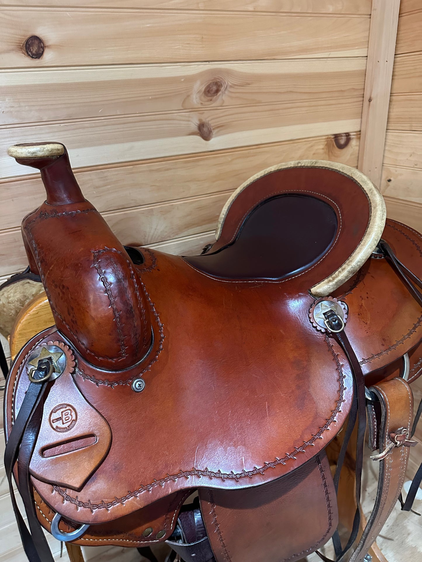 15” Bar B Western Ranch Roper Western Saddle
