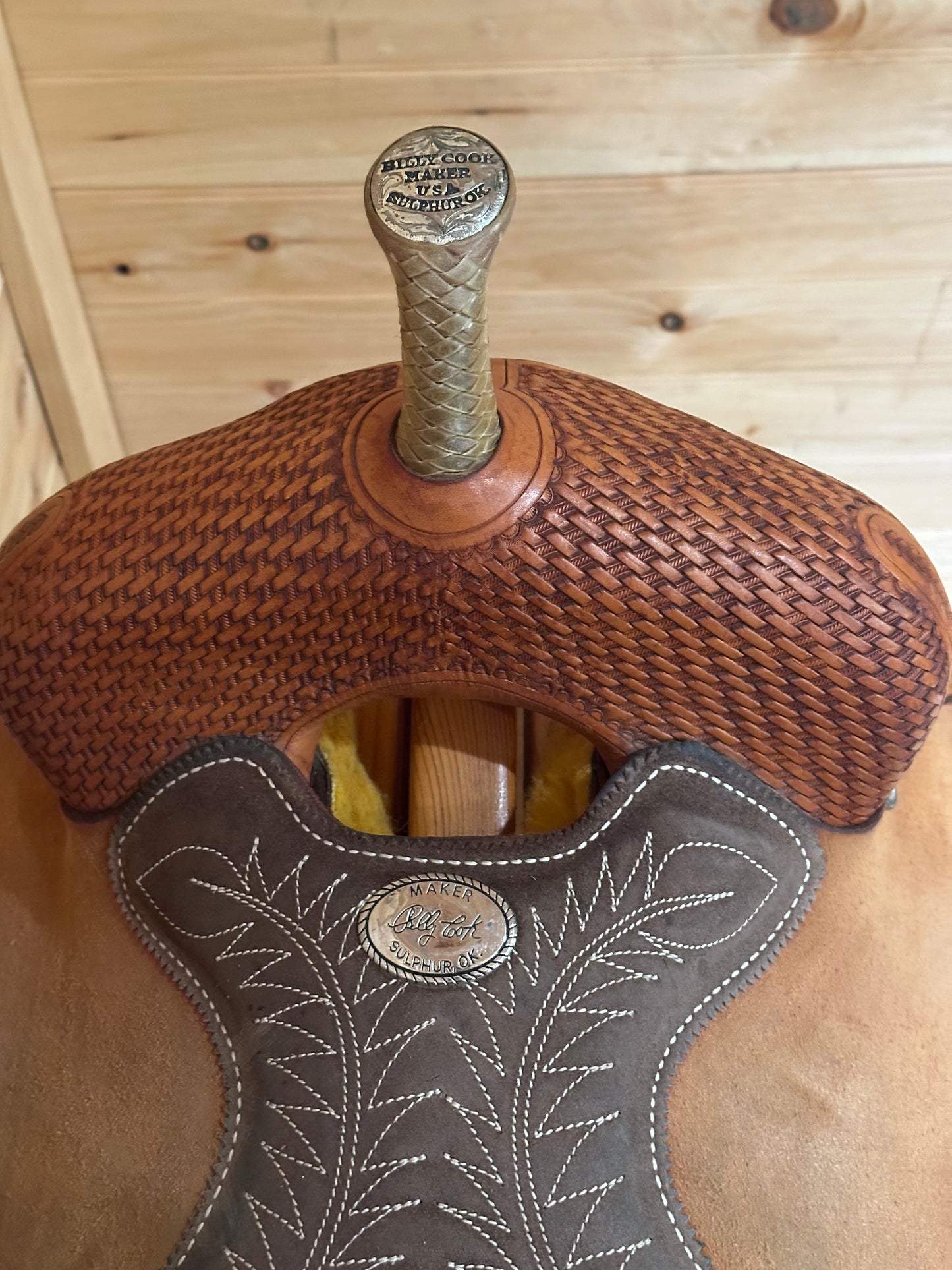 15” Billy Cook Maker Sulphur,OK Barrel Racing Saddle Model 1901