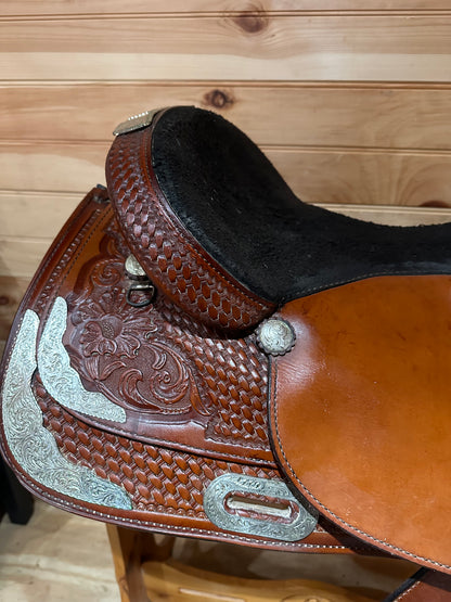 17” Tex Tan Hereford Tex-Flex Western Show Saddle Model 08-TF403-P7
