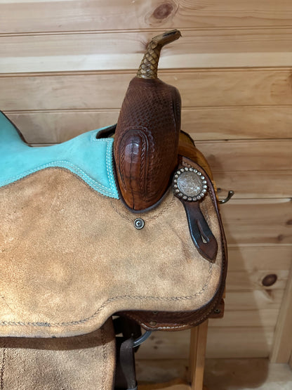 14.5” SRS Saddlery Paul Taylor Barrel Racing Saddle
