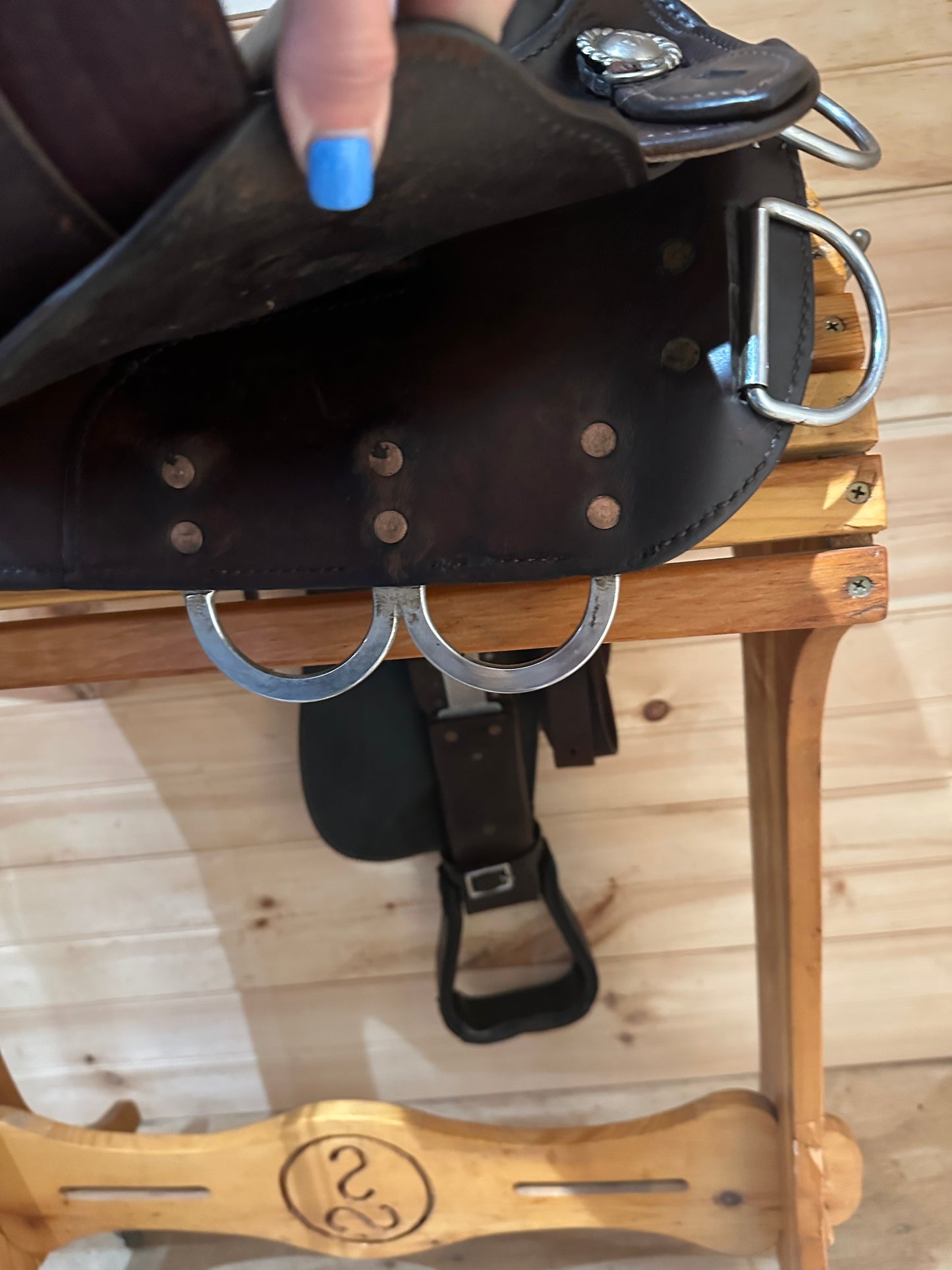 15” Circle Y Arabian Western Equitation Training Saddle Model 2130