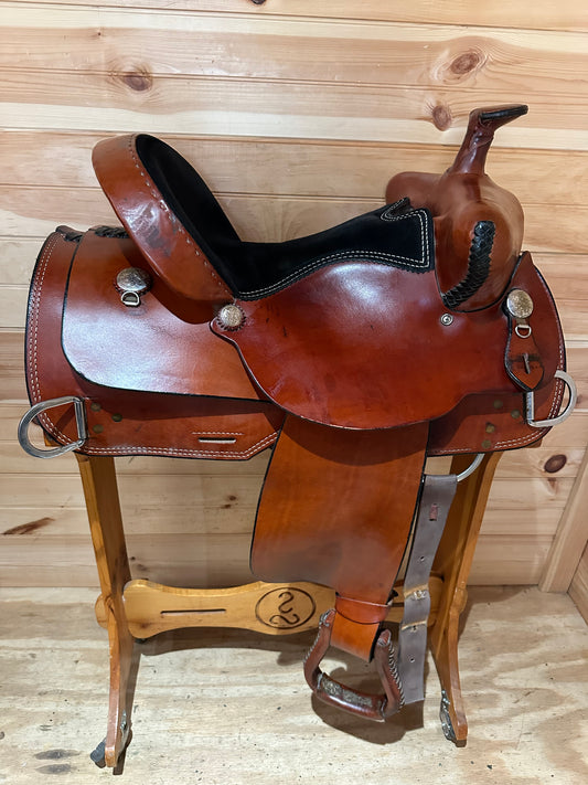 16” Dakota Sweptback Trainer Western Work Saddle Model 421