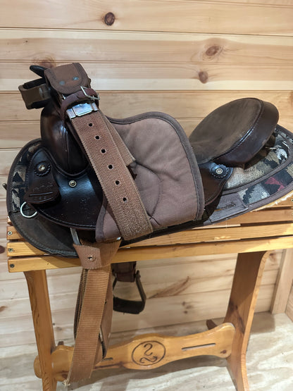16” Big Horn Cordura/Leather Western Trail Saddle Model 182