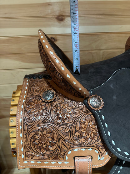 Silver Royal Short Go Barrel Saddle