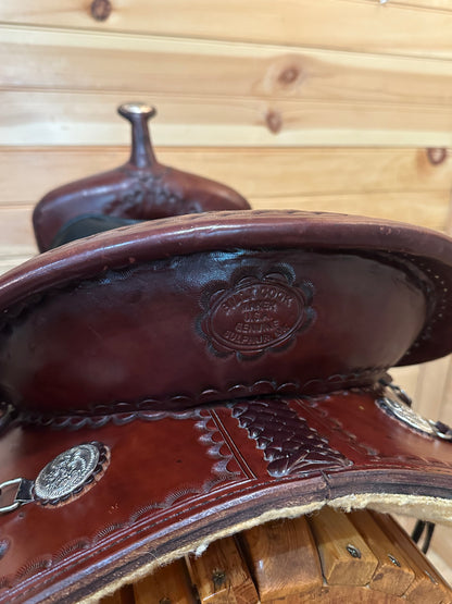17” Billy Cook CJ Trail Sulphur,OK Western Saddle Model 1537