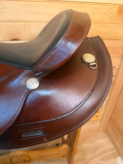 16” Circle Y Mojave Flex-Lite Arabian Western Trail Saddle Model 1561