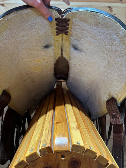 16” Tex Tan Hereford Association Ranch Roper Western Saddle