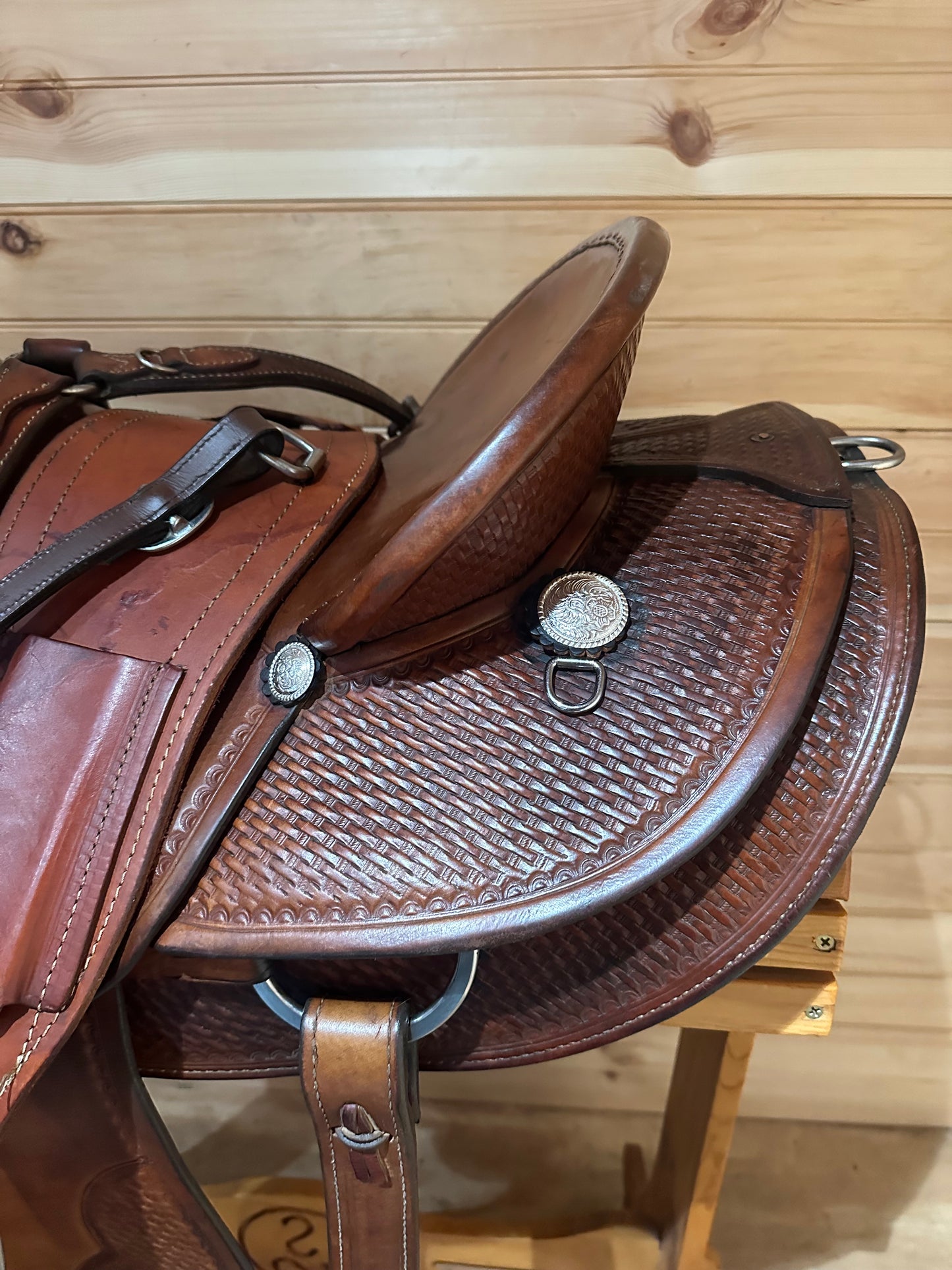 16” Crates A-Fork Slick seat Ranch Western Saddle Model 256
